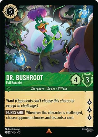 Dr. Bushroot - Evil Botanist (92/204) - Attack of the Vine Cold Foil | Grognard Games