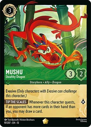Mushu - Stealthy Dragon (97/204) - Attack of the Vine Cold Foil | Grognard Games