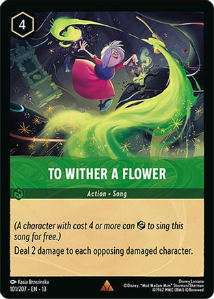 To Wither a Flower (101/204) - Attack of the Vine Cold Foil | Grognard Games