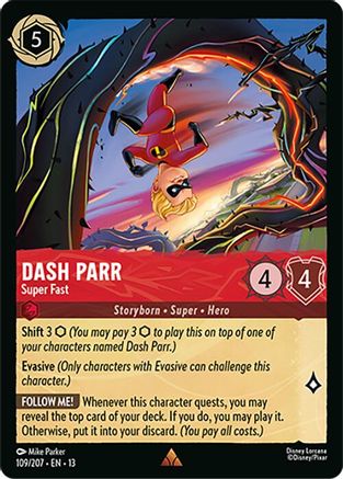 Dash Parr - Super Fast (109/204) - Attack of the Vine Cold Foil | Grognard Games