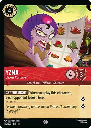 Yzma - Choosy Customer (Foil) (110/204) - Attack of the Vine Cold Foil | Grognard Games