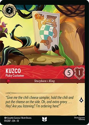 Kuzco - Picky Customer (Foil) (111/204) - Attack of the Vine Cold Foil | Grognard Games