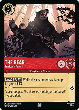 The Bear - Territorial Animal (112/204) - Attack of the Vine Cold Foil | Grognard Games
