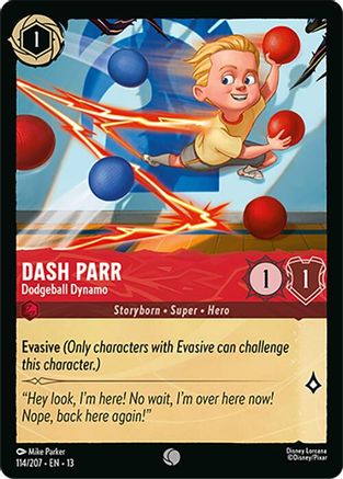 Dash Parr - Dodgeball Dynamo (114/204) - Attack of the Vine | Grognard Games