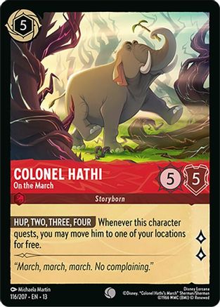 Colonel Hathi - On the March (116/204) - Attack of the Vine | Grognard Games