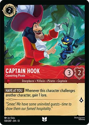 Captain Hook - Conniving Pirate (130/204) - Attack of the Vine | Grognard Games