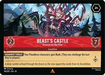 Beast's Castle - Overrun by the Vine (141/204) - Attack of the Vine Cold Foil | Grognard Games