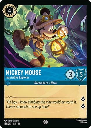 Mickey Mouse - Inquisitive Explorer (155/204) - Attack of the Vine | Grognard Games