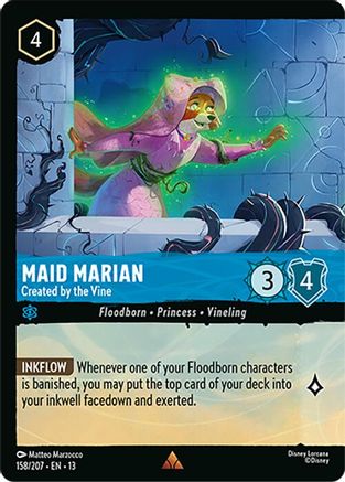 Maid Marian - Created by the Vine (Foil) (158/204) - Attack of the Vine Cold Foil | Grognard Games
