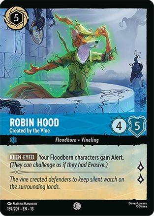 Robin Hood - Created by the Vine (Foil) (159/204) - Attack of the Vine Cold Foil | Grognard Games