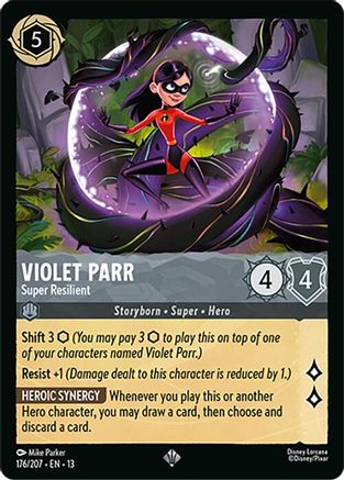 Violet Parr - Super Resilient (176/204) - Attack of the Vine Cold Foil | Grognard Games