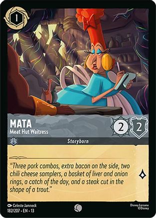 Mata - Meat Hut Waitress (182/204) - Attack of the Vine | Grognard Games