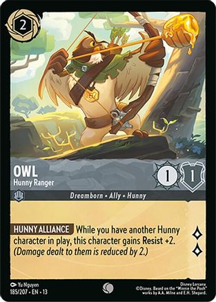 Owl - Hunny Ranger (185/204) - Attack of the Vine Cold Foil | Grognard Games