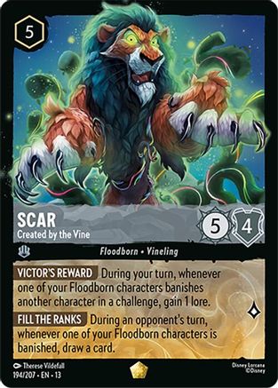 Scar - Created by the Vine (194/204) - Attack of the Vine Cold Foil | Grognard Games