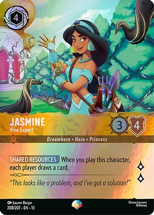 Jasmine - Vine Expert (Epic) (208/204) - Attack of the Vine Holofoil | Grognard Games