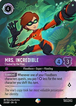 Mrs. Incredible - Created by the Vine (Epic) (213/204) - Attack of the Vine Holofoil | Grognard Games