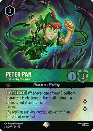 Peter Pan - Created by the Vine (Epic) (216/204) - Attack of the Vine Holofoil | Grognard Games