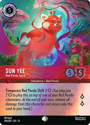 Sun Yee - Red Panda Spirit (Epic) (218/204) - Attack of the Vine Holofoil | Grognard Games