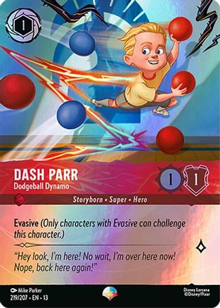 Dash Parr - Dodgeball Dynamo (Epic) (219/204) - Attack of the Vine Holofoil | Grognard Games