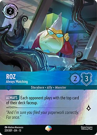 Roz - Always Watching (Epic) (221/204) - Attack of the Vine Holofoil | Grognard Games