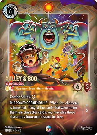 Sulley & Boo - Scare Buddies (Enchanted) (229/204) - Attack of the Vine Holofoil | Grognard Games