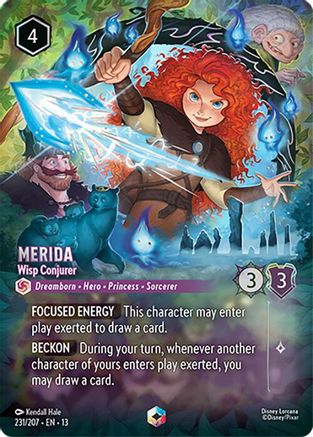 Merida - Wisp Conjurer (Enchanted) (231/204) - Attack of the Vine Holofoil | Grognard Games
