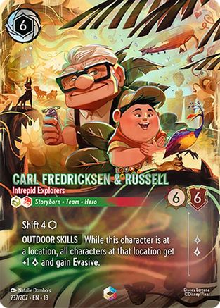 Carl Fredricksen & Russell - Intrepid Explorers (Enchanted) (237/204) - Attack of the Vine Holofoil | Grognard Games