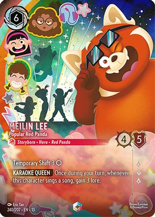 Meilin Lee - Popular Red Panda (Enchanted) (240/204) - Attack of the Vine Holofoil | Grognard Games