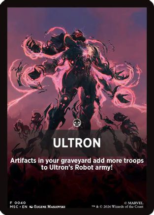 Ultron Theme Card (MSC-040) - Commander: Marvel Super Heroes | Grognard Games