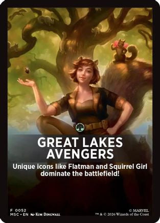 Great Lakes Avengers Theme Card (MSC-052) - Commander: Marvel Super Heroes | Grognard Games