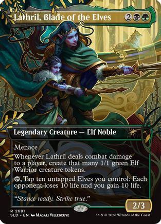 Lathril, Blade of the Elves (SLD-2681) - Secret Lair Drop Series Foil | Grognard Games