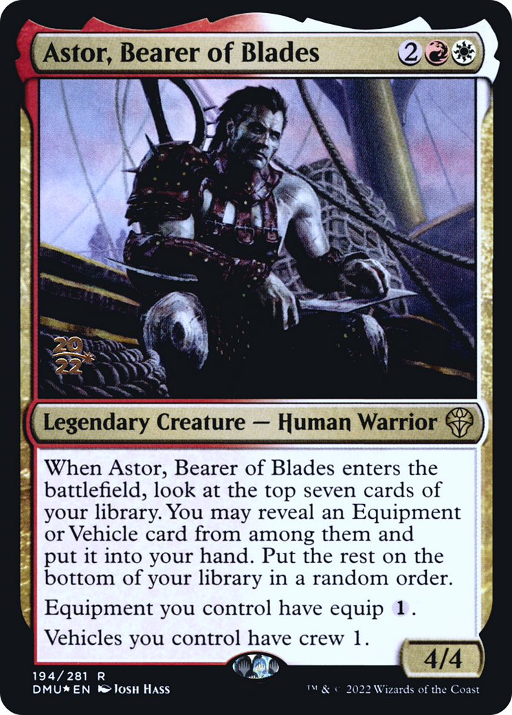 Astor, Bearer of Blades [Dominaria United Prerelease Promos] | Grognard Games