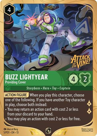 Buzz Lightyear - Providing Cover (5) - Disney Lorcana Promo Cards Holofoil | Grognard Games