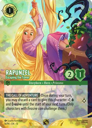 Rapunzel - Escaping the Tower (Store Championship) (16) - Disney Lorcana Promo Cards Holofoil | Grognard Games