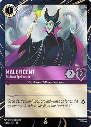 Maleficent - Exultant Spellcaster (4) - Disney Lorcana Promo Cards Holofoil | Grognard Games