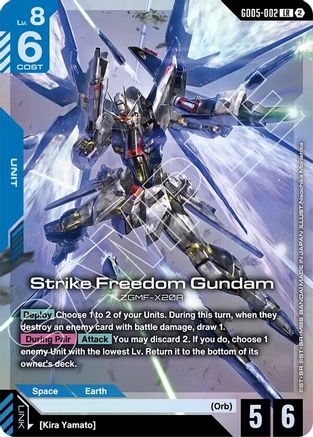 Strike Freedom Gundam - Freedom Ascension (GD05-002) Holofoil | Grognard Games