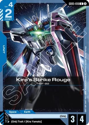 Kira's Strike Rouge - Freedom Ascension (GD05-010) | Grognard Games