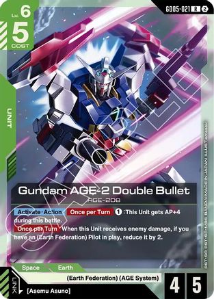 Gundam AGE-2 Double Bullet - Freedom Ascension (GD05-021) Holofoil | Grognard Games
