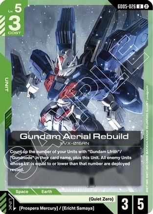 Gundam Aerial Rebuild - Freedom Ascension (GD05-026) | Grognard Games