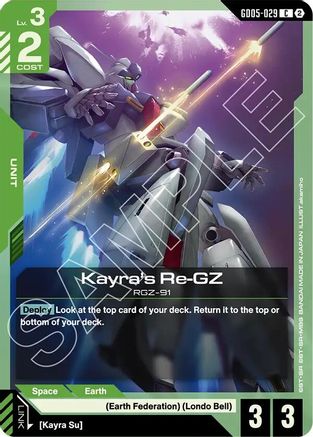 Kayra's Re-GZ - Freedom Ascension (GD05-029) | Grognard Games