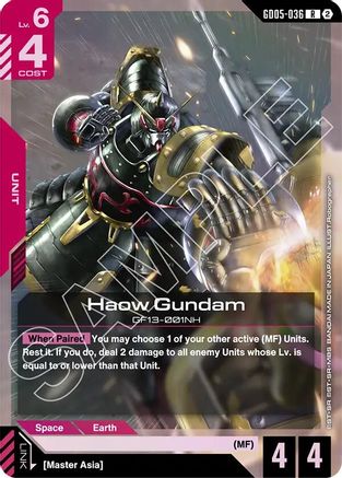 Haow Gundam - Freedom Ascension (GD05-036) Holofoil | Grognard Games