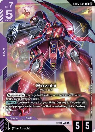 Sazabi (GD05-049) - Freedom Ascension (GD05-049) Holofoil | Grognard Games