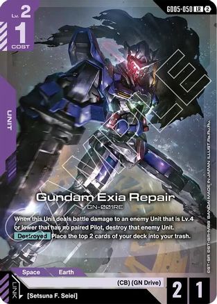 Gundam Exia Repair - Freedom Ascension (GD05-050) Holofoil | Grognard Games