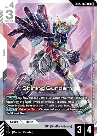 Shining Gundam (GD05-066) - Freedom Ascension (GD05-066) Holofoil | Grognard Games