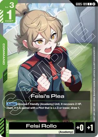 Felsi's Plea - Freedom Ascension (GD05-109) | Grognard Games