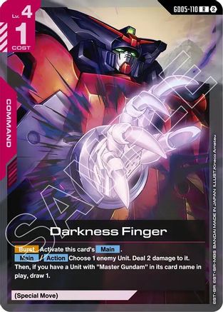 Darkness Finger - Freedom Ascension (GD05-110) Holofoil | Grognard Games