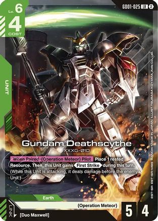 Gundam Deathscythe - Deck Build Box Freedom Ascension (GD01-025) | Grognard Games