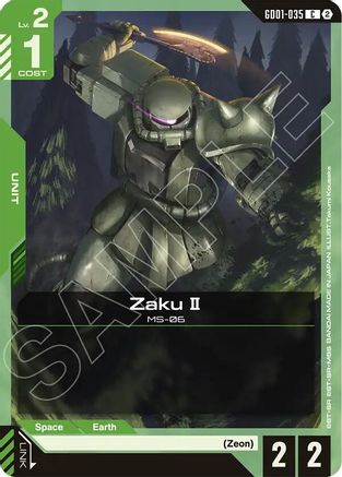 Zaku II - Deck Build Box Freedom Ascension (GD01-035) | Grognard Games