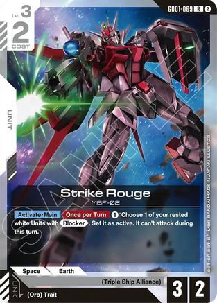 Strike Rouge - Deck Build Box Freedom Ascension (GD01-069) | Grognard Games