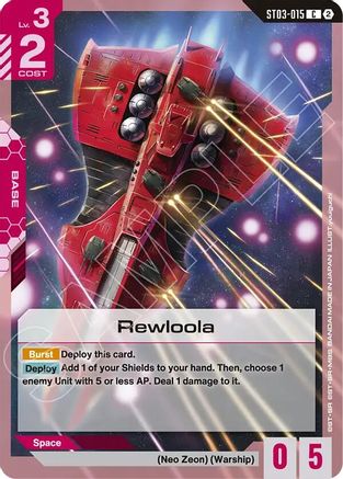 Rewloola - Deck Build Box Freedom Ascension (ST03-015) | Grognard Games